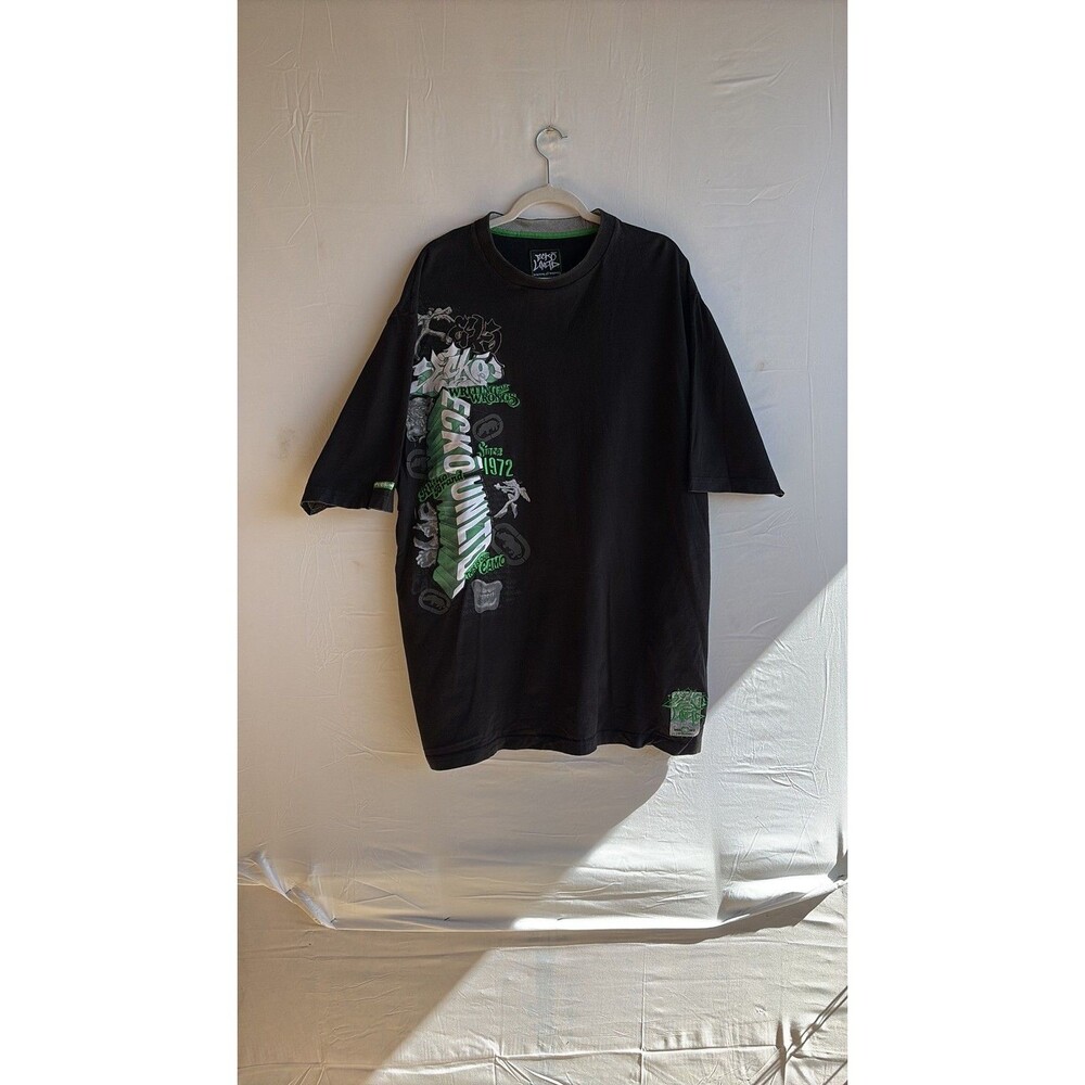 Vintage Ecko Unltd. Graffiti Graphic T-Shirt Black 3XL